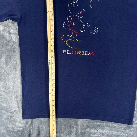 Mickey Unlimited T Shirt Men M Vintage 90's Florida Mickey Mouse Embroidered USA - Picture 8 of 11